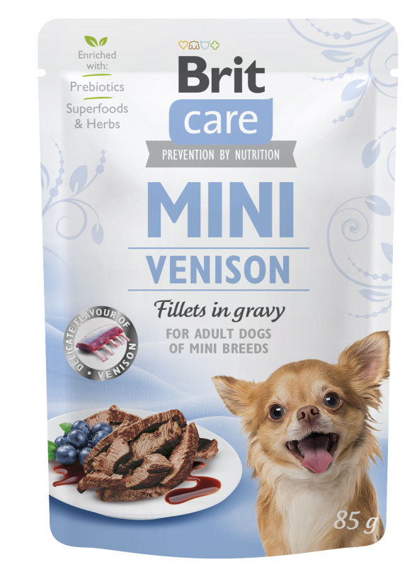 Brit Care Dog Mini Venison fillets in gravy 85 g