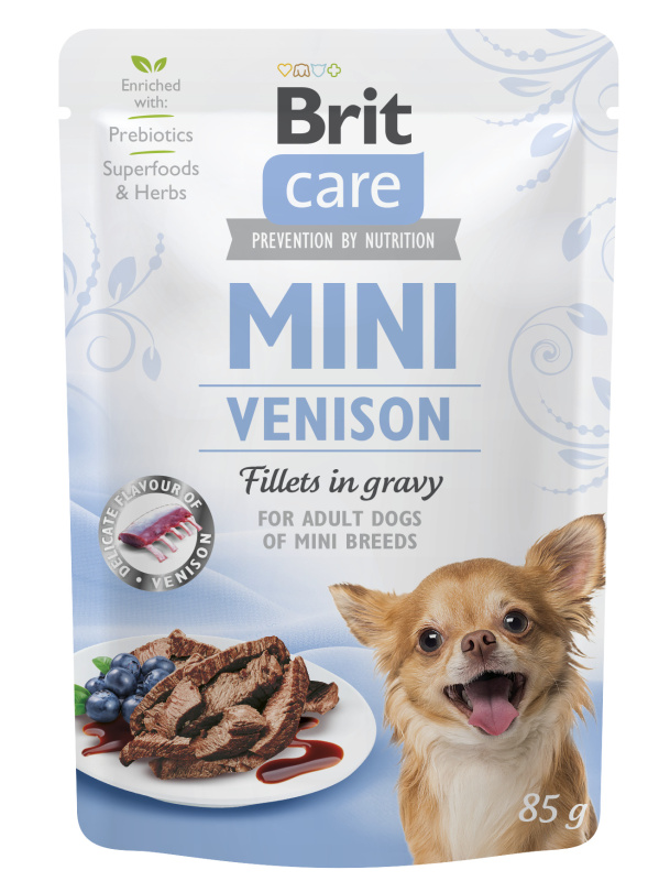 Brit Care Dog Mini Venison fillets in gravy 85 g