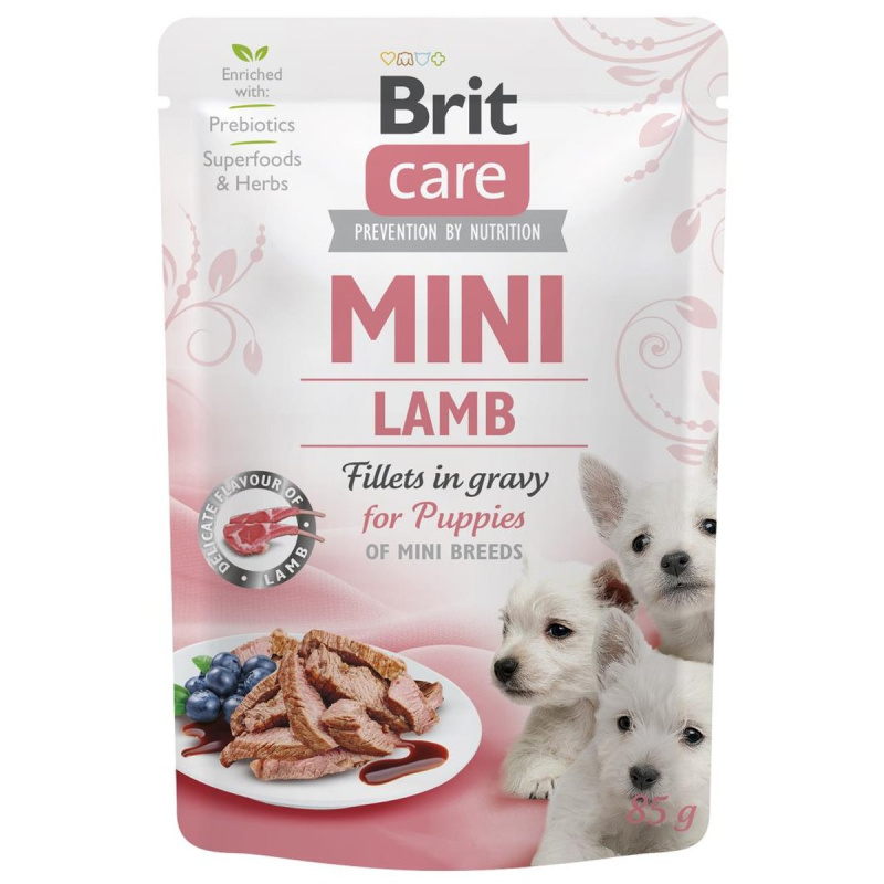 Brit Care kapsička pro štěňata mini plemen – jehněčí