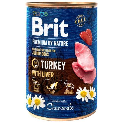 Brit Premium Dog by Nature konz Turkey & Liver 400 g