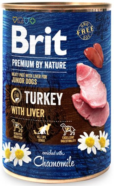 Brit Premium Dog by Nature konz Turkey & Liver 400 g