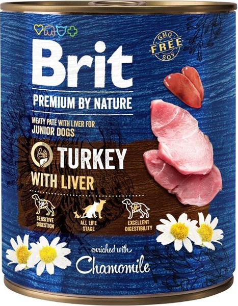 Brit Premium Dog by Nature konz Turkey & Liver 800 g
