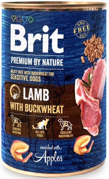 Brit Premium Dog by Nature konz Lamb with Buckwheat 400 g