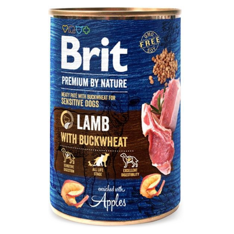 Brit Premium Dog by Nature konz Lamb with Buckwheat 800 g