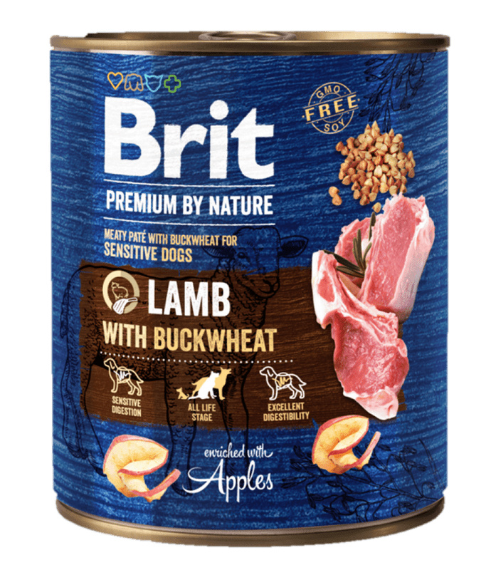 Brit Premium Dog by Nature konz Lamb with Buckwheat 800 g