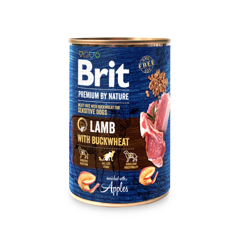 Brit Premium Dog by Nature konz Lamb with Buckwheat 800 g