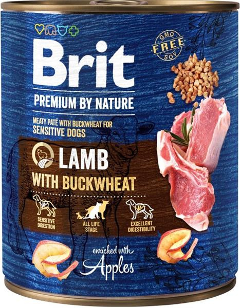 Brit Premium Dog by Nature konz Lamb with Buckwheat 800 g