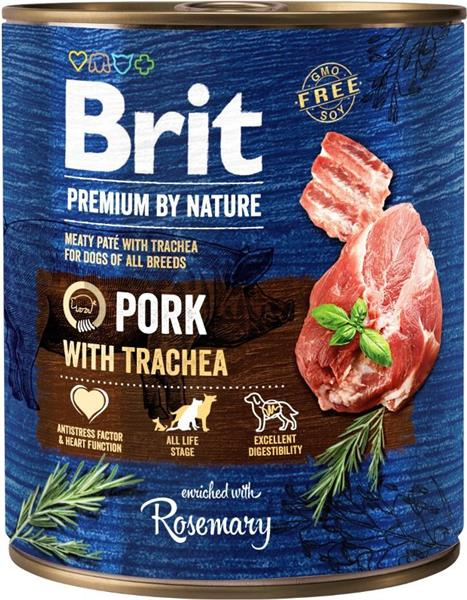 Brit Premium by Nature konzerva paté pro psy bez obilovin vepřové s tracheou, 800 g