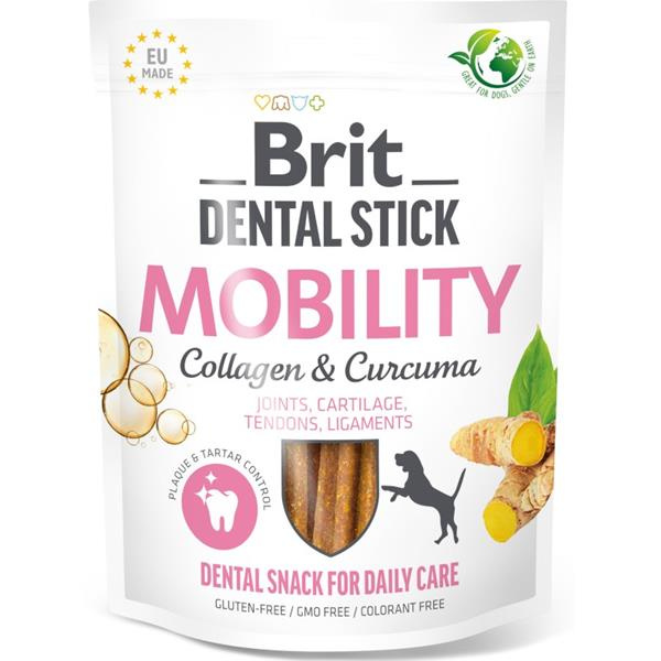 Pochoutka Brit Dental Stick Mobility s Kurkumou a Kolagenem 7ks