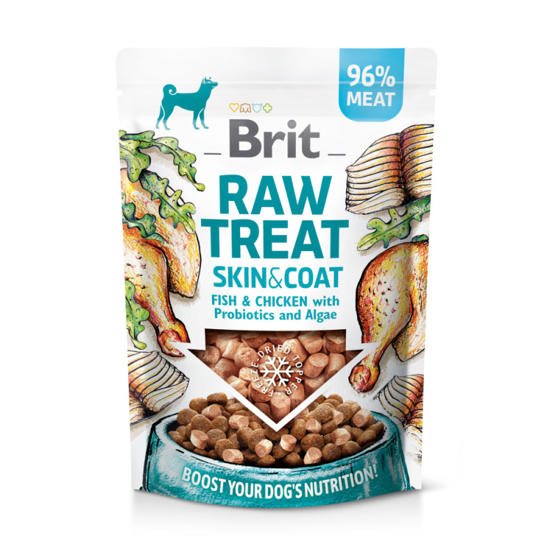 Brit Care Raw Treat Skin&Coat 40g - Fish/Chicken