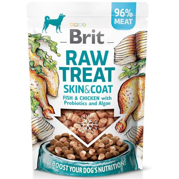 Brit Care Raw Treat Skin&Coat 40g - Fish/Chicken