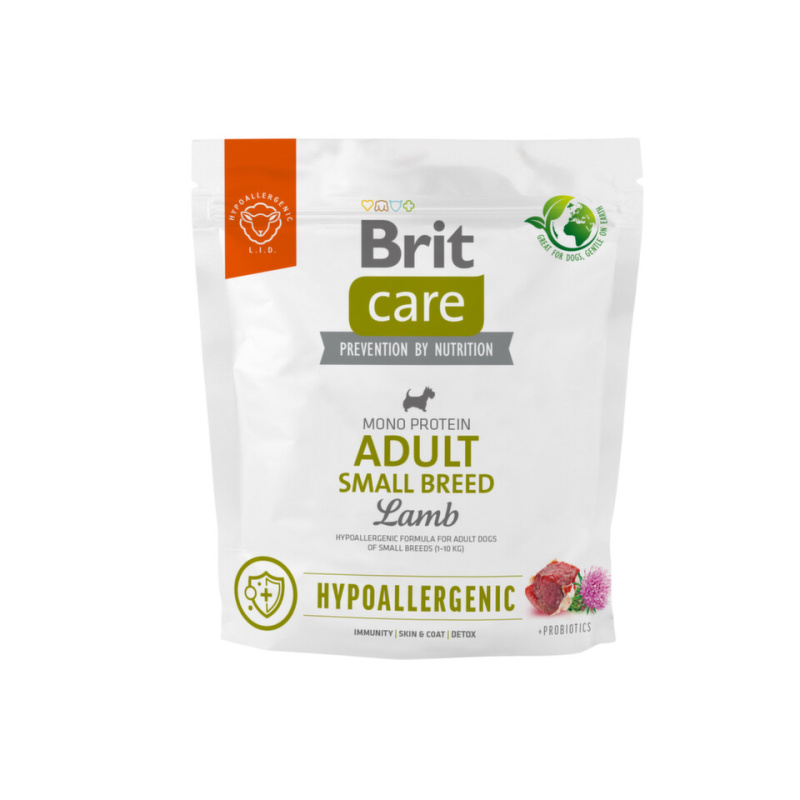 Brit Care Dog Hypoallergenic Adult Small Lamb - 1 kg