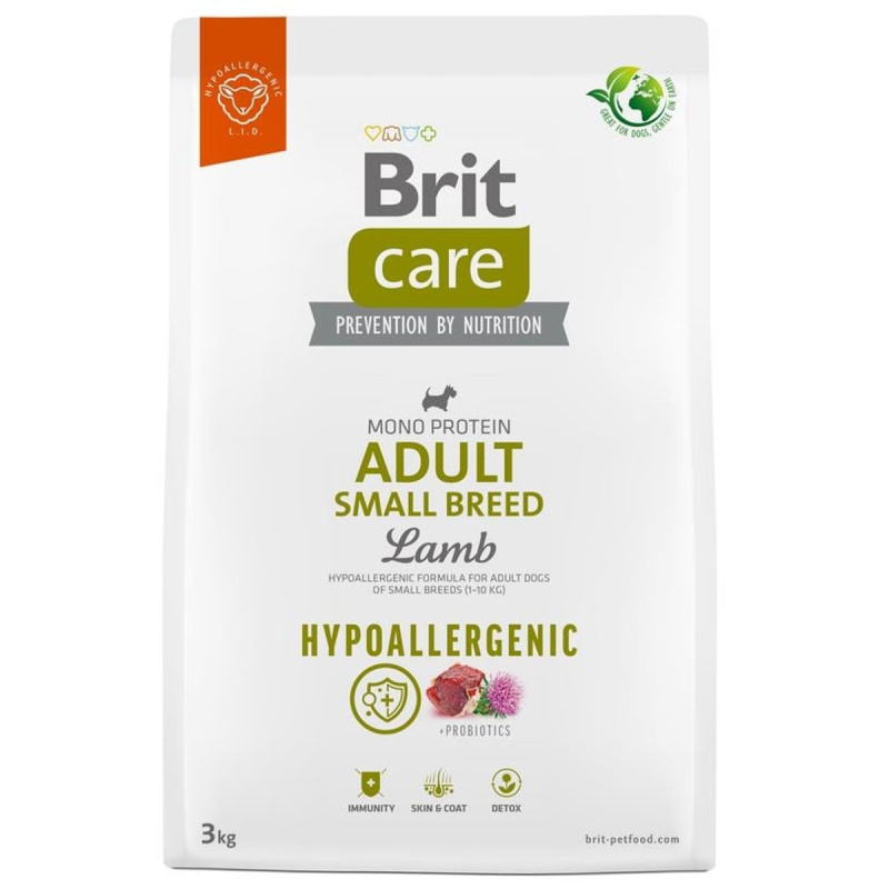 Brit Care Dog Hypoallergenic Adult Small Lamb - 3kg