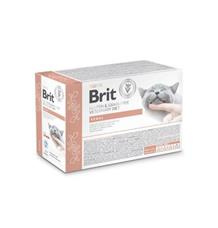 Brit VD Cat Pouch fillets in Gravy Renal 12x85g