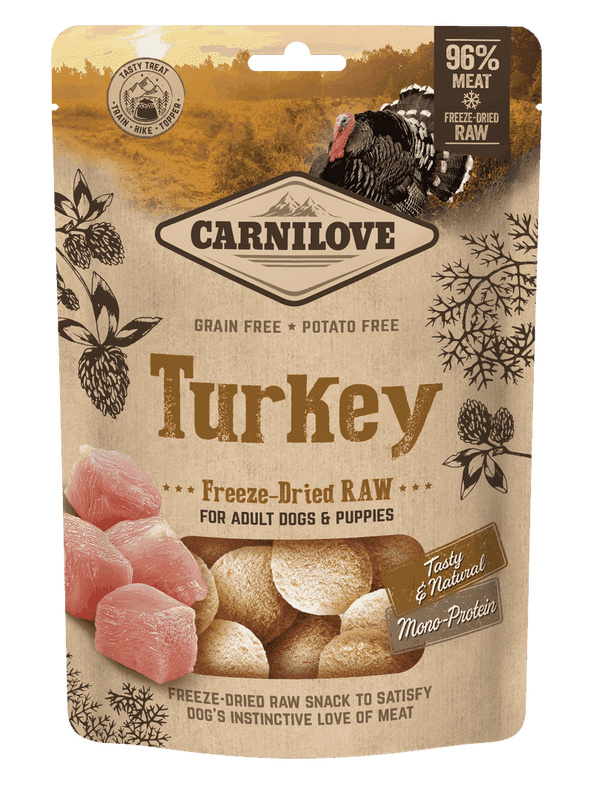 Carnilove Raw Freeze-Dried Snacks Turkey 60 g