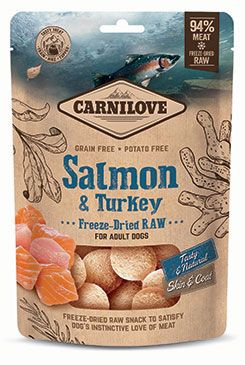 Carnilove Raw Freeze-Dried Snacks Salmon&Turkey 60 g