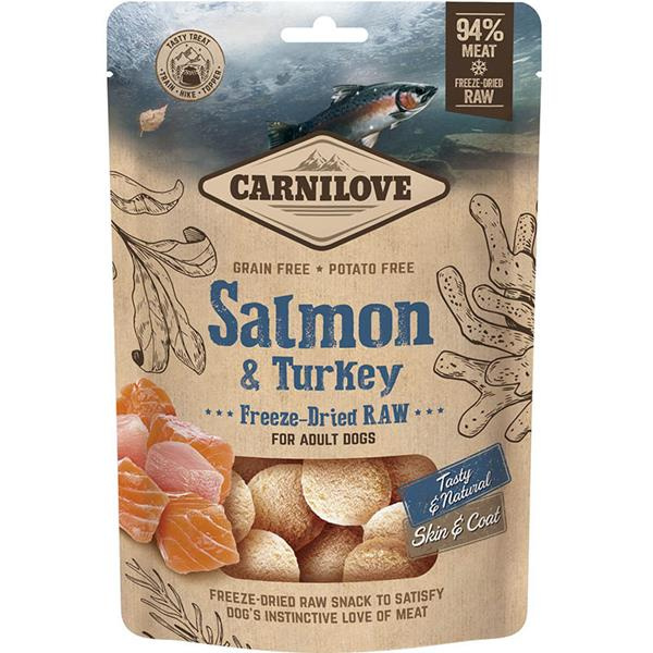 Carnilove Raw Freeze-Dried Snacks Salmon&Turkey 60 g