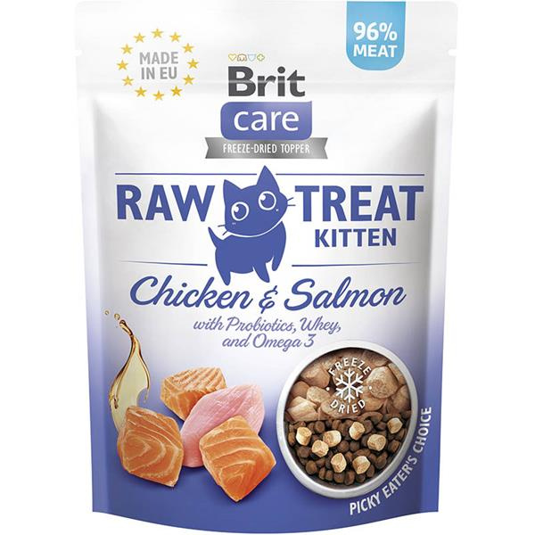 Brit Care Raw Treat Kitten 40g - Chicken/Salmon