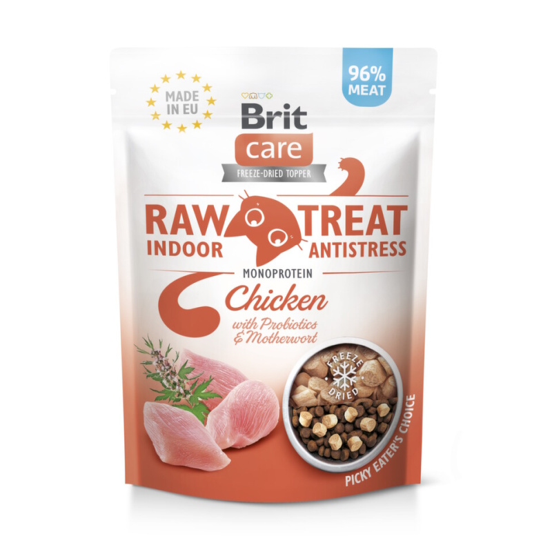 Brit Raw Treat Cat Indoor&Antistress, Chicken 40 g