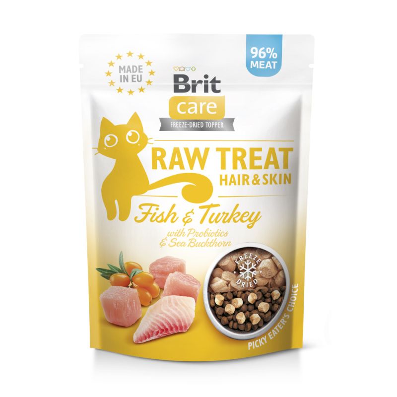 Brit Care Raw Treat Hair&Skin 40g - Fish/Turkey