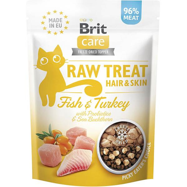 Brit Care Raw Treat Hair&Skin 40g - Fish/Turkey