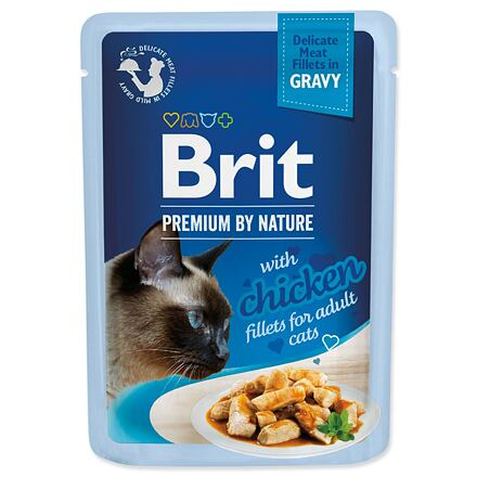Brit Premium Cat D Fillets in Gravy With Chicken 85 g - 1 ks