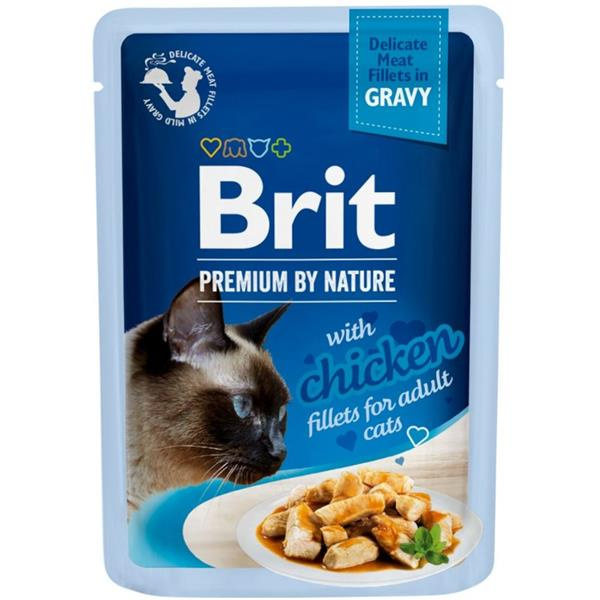 Brit Premium Cat D Fillets in Gravy With Chicken 85 g - 1 ks