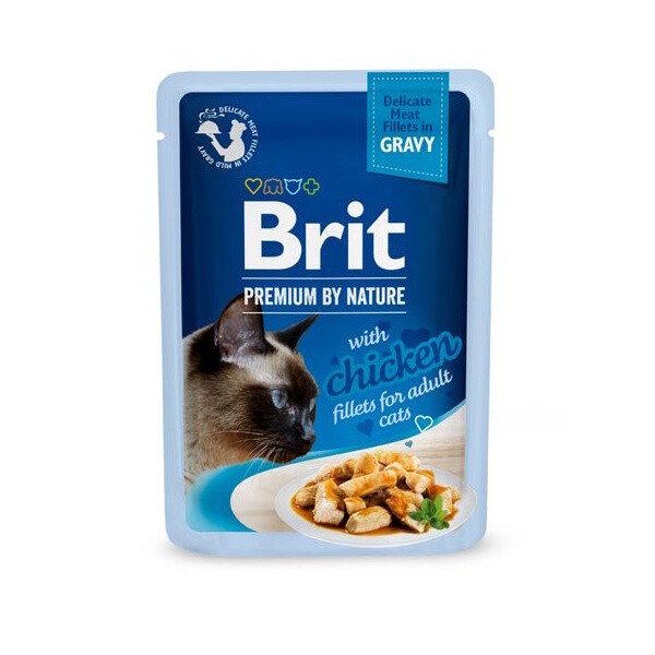 Brit Premium Cat D Fillets in Gravy With Chicken 85 g - 1 ks