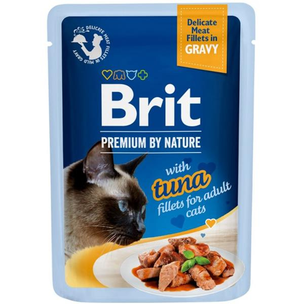 Brit Premium Cat D Fillets in Gravy With Tuna 85 g - 1 ks
