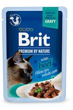 Brit Premium Cat D Fillets in Gravy With Beef 85 g - 1 ks