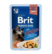 Brit Premium Cat D Fillets Gravy Chick Sterilised 85 g