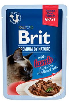 Brit Premium Cat D Fillets Gravy Lamb Sterilised  85 g
