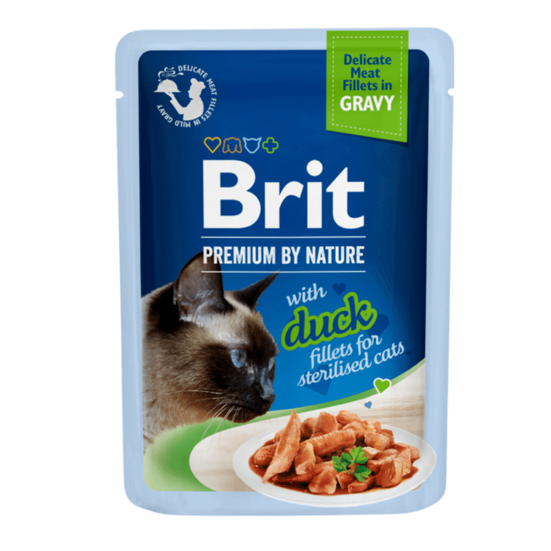 Brit Premium Cat D Fillets Gravy Duck Sterilised 85 g