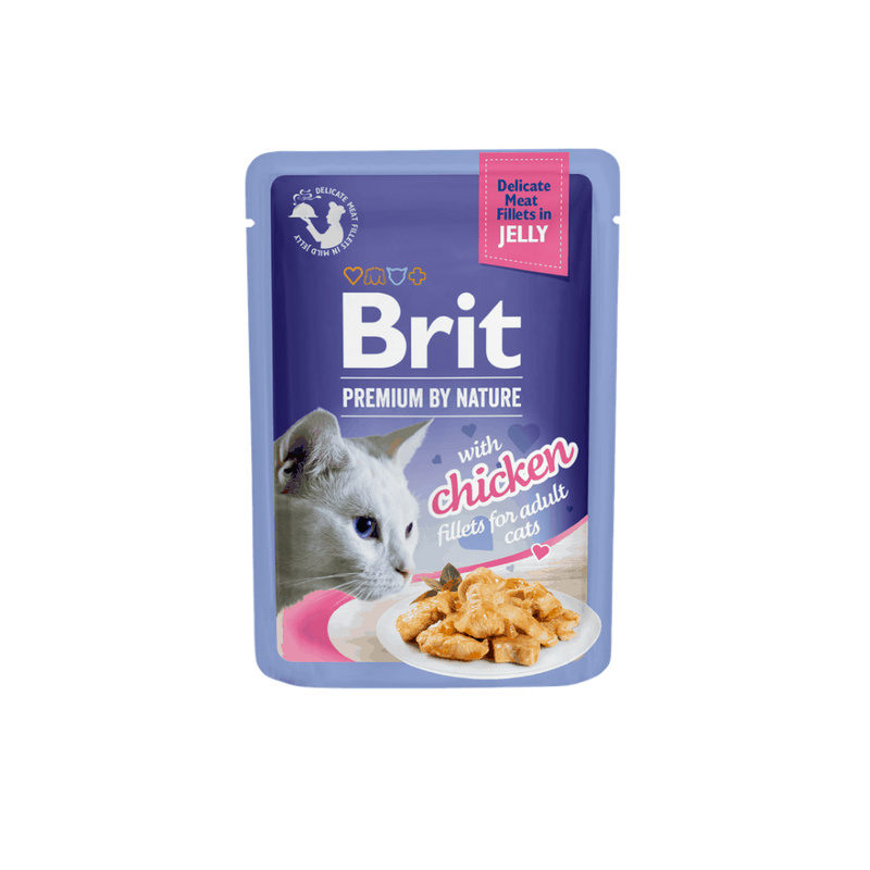 Brit Premium Cat D Fillets in Jelly with Chicken 85 g - 1 ks
