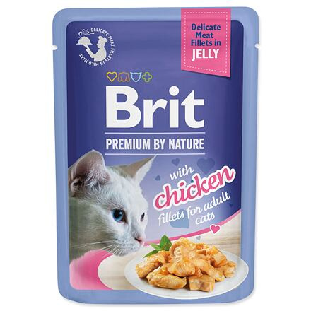 Brit Premium Cat D Fillets in Jelly with Chicken 85 g - 1 ks