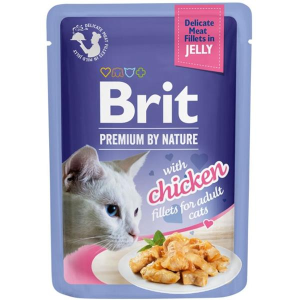 Brit Premium Cat D Fillets in Jelly with Chicken 85 g - 1 ks