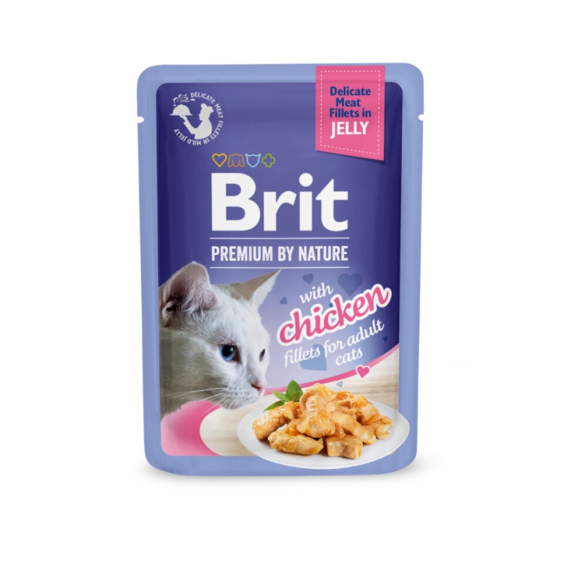 Brit Premium Cat D Fillets in Jelly with Chicken 85 g - 1 ks