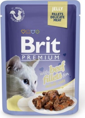 Brit Premium Adult Fillets in Jelly 85g - Hovězí