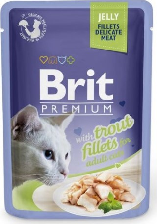 Brit Premium Cat D Fillets in Jelly with Trout 85 g - 1 ks