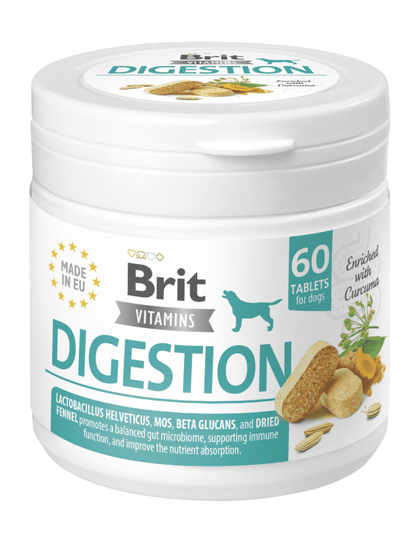 Brit Dog Vitamins Digestion 120g (60tbl) 1 bal.