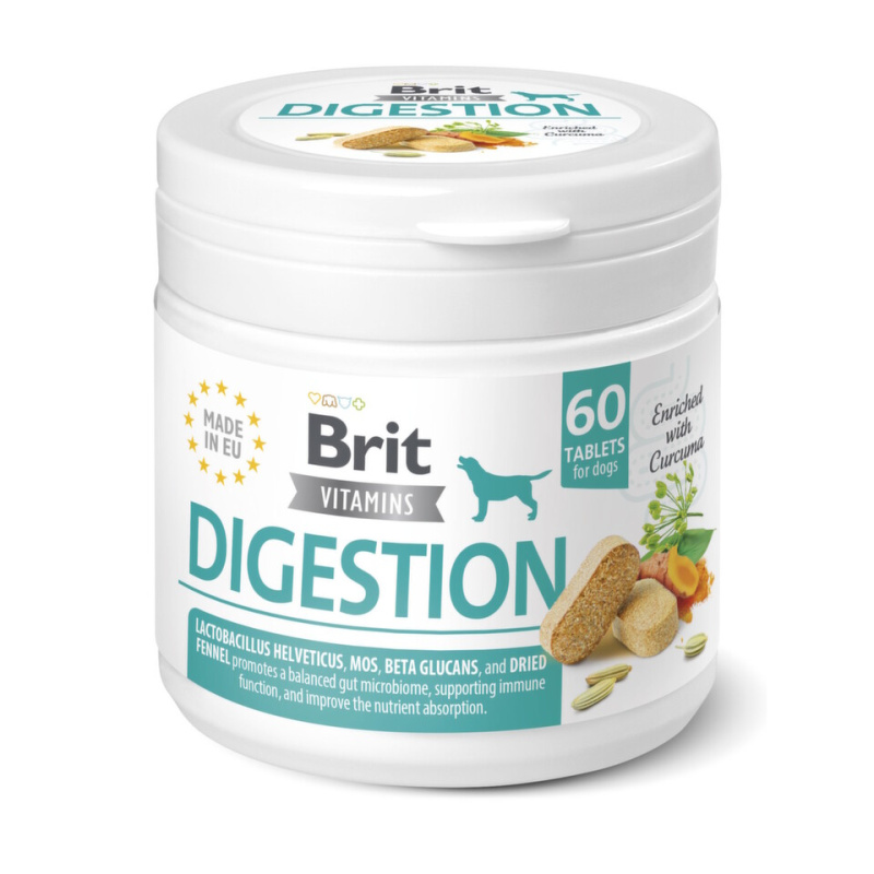 Brit Dog Vitamins Digestion 120g (60tbl) 1 bal.