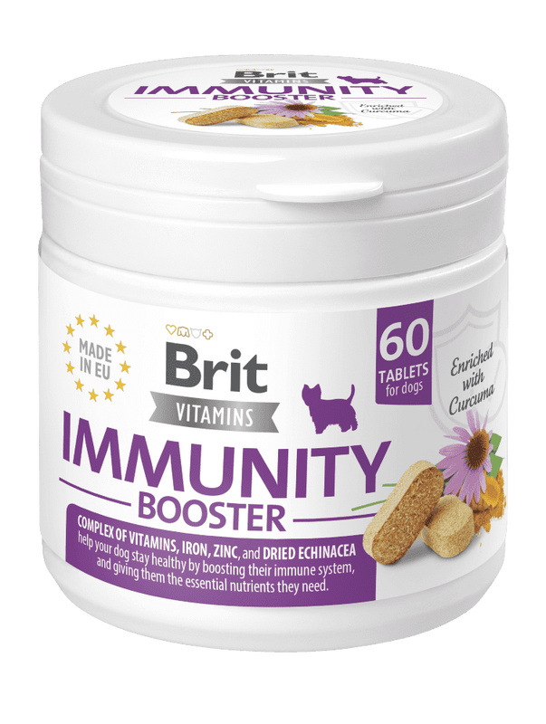 Brit Dog Vitamins Immunity Booster 120g (60tbl) 1 bal.