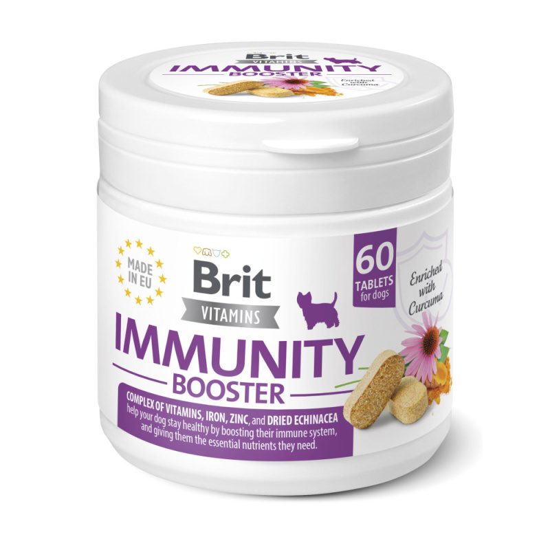 Brit Dog Vitamins Immunity Booster 120g (60tbl) 1 bal.
