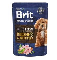 Brit Premium by Nature Adult Gravy Chicken/Green Peas - 24x85g