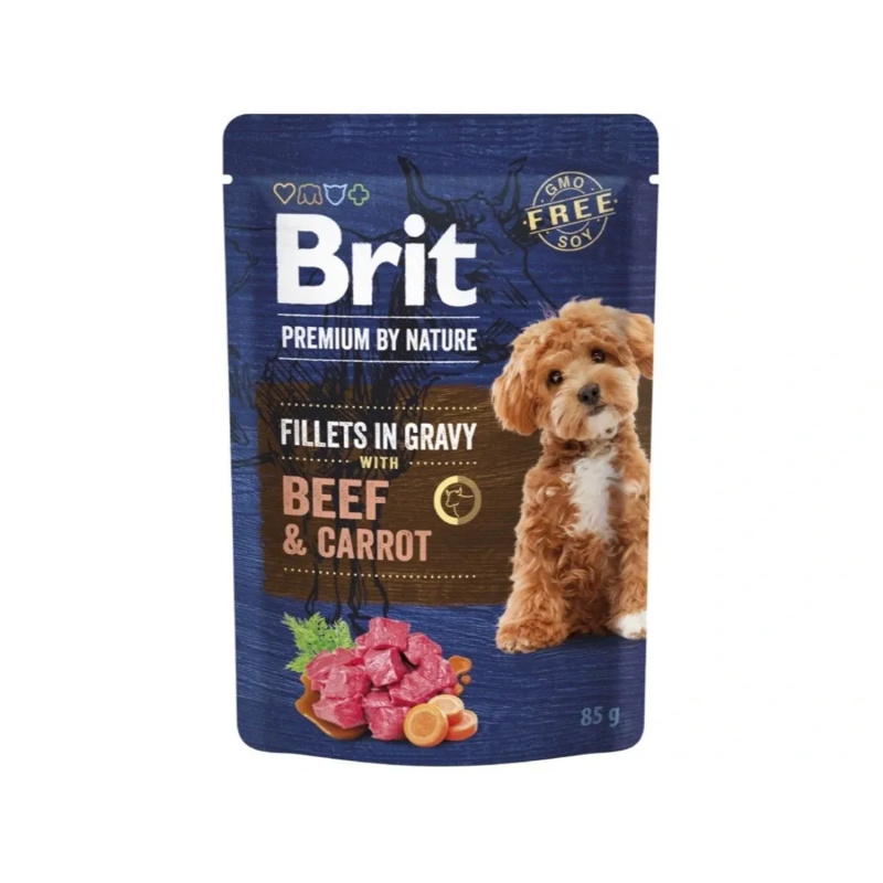 Brit Premium by Nature Adult Gravy Beef/Carrot - 85g