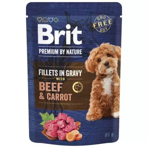 Brit Premium by Nature Adult Gravy Beef/Carrot - 85g