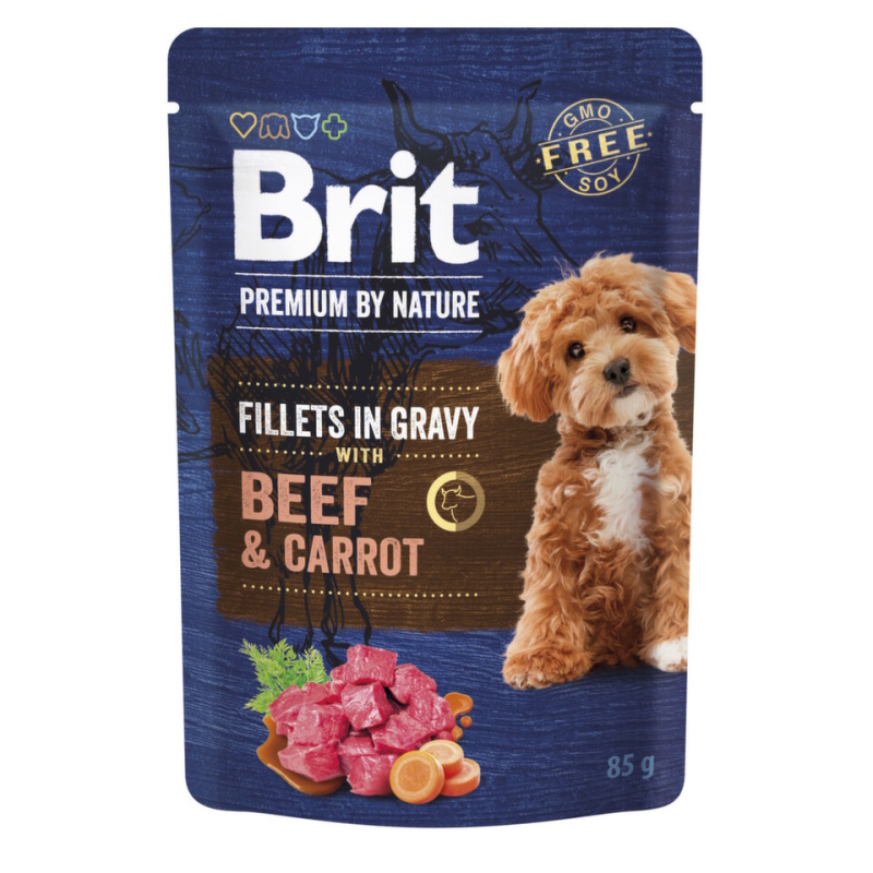 Brit Premium by Nature Adult Gravy Beef/Carrot - 85g
