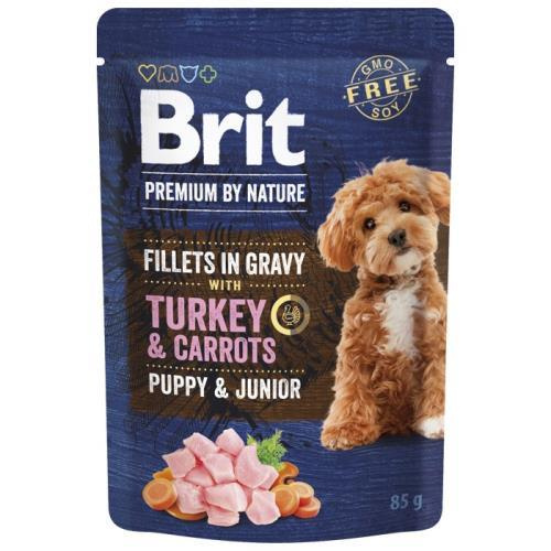 Brit Premium Dog Puppy Fillets Gravy Turkey&Carrots85g