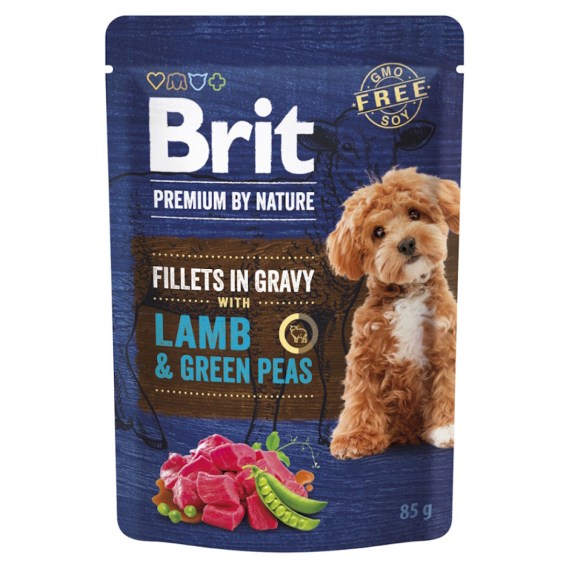 Brit Premium by Nature Adult Gravy Lamb/Green Peas - 85g