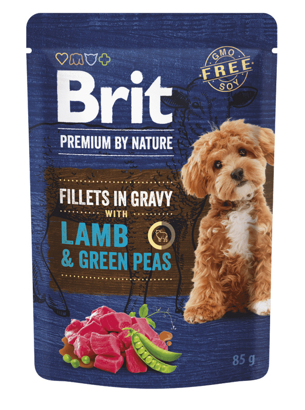 Brit Premium by Nature Adult Gravy Lamb/Green Peas - 85g